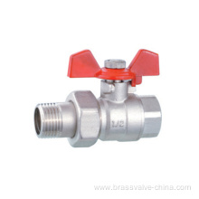 Brass ball valves with union